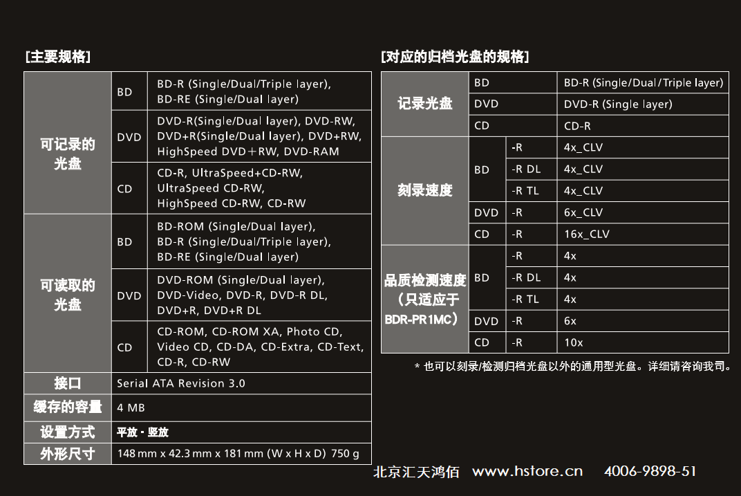 pioneer檔案級刻錄機BDX-PR1MA-L