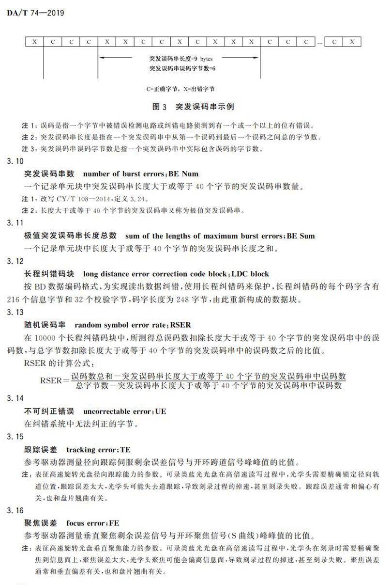 電子檔案存儲用可錄類藍光光盤(BDGR)技術要求和應用規范